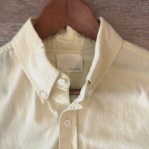 Vintage Band of Outsiders Button-Down Shirt - Faded Yellow, Size Small (1)